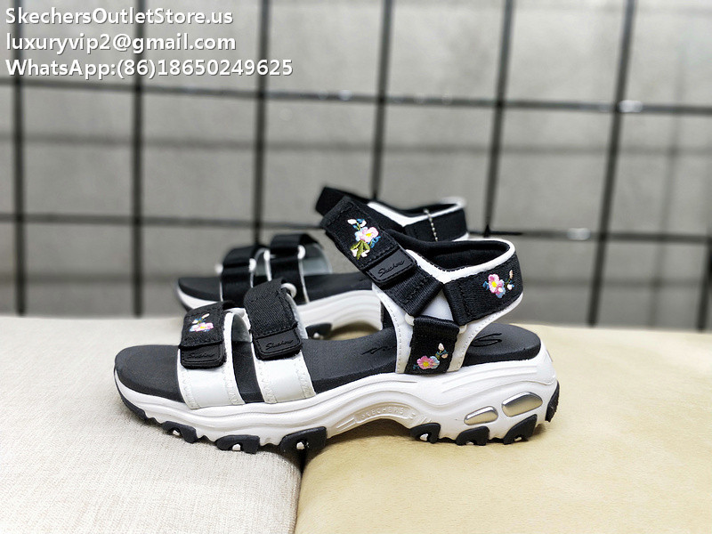 Skechers 2019SS Women Sandals 33200 Embroidery Black&White 35-40